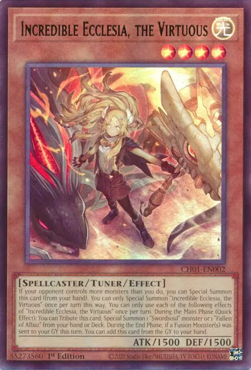 Incredible Ecclesia, The Virtuous [Ch01-En002] Ultra Rare 1