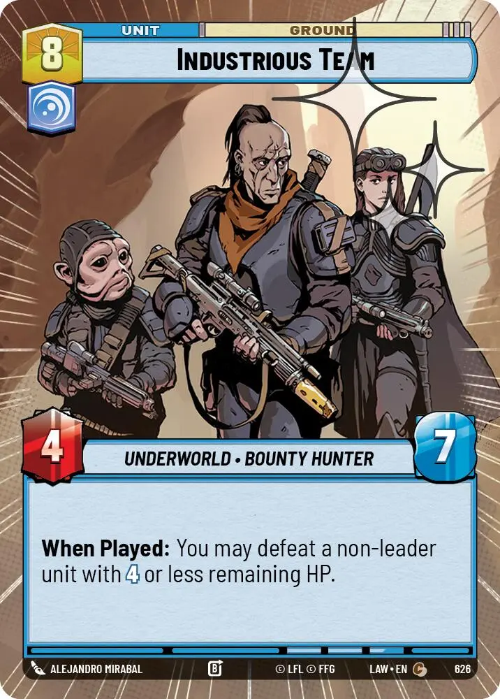 Industrious Team (626) (Hyperspace Foil) (626) [A Lawless Time] 1