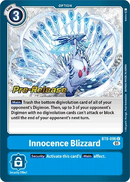 Innocence Blizzard [Bt8-098] [New Awakening Pre-Release Cards] 1