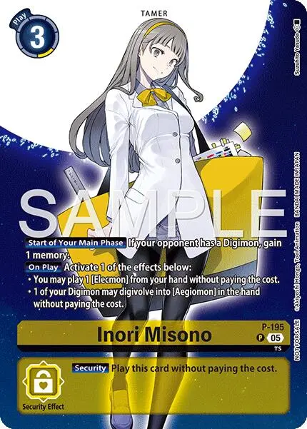 Inori Misono [P-195] (Digimon Story: Time Stranger Promo Pack) [Promotional Cards] 1
