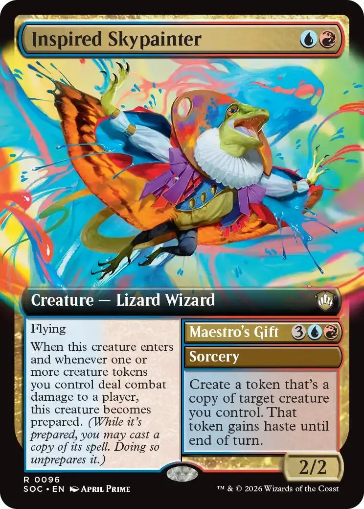 Inspired Skypainter (Extended Art) [Secrets Of Strixhaven Commander] 1