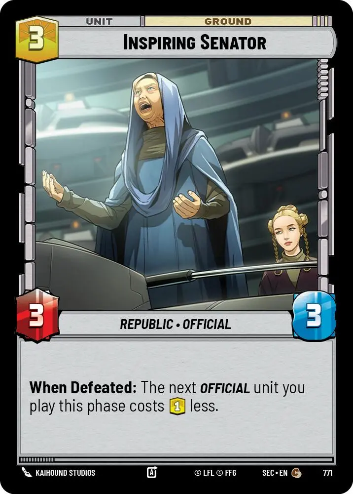 Inspiring Senator (771) (Foil) (771) [Secrets Of Power] 1