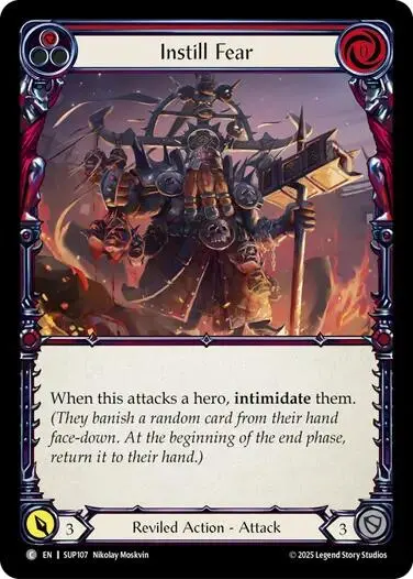 Instill Fear (Red) [Sup107] (Super Slam)  Rainbow Foil 1
