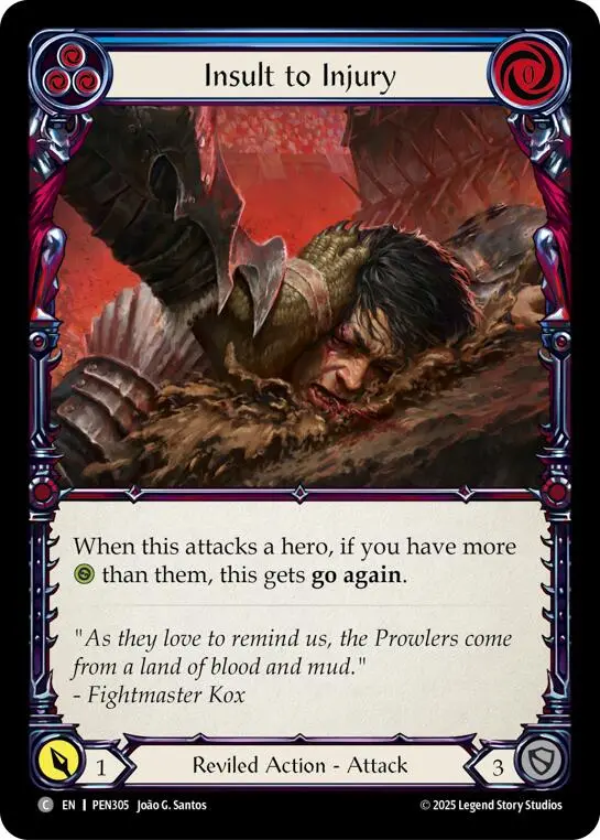 Insult To Injury (Blue) (Regular) [Pen305] (Compendium Of Rathe) 1