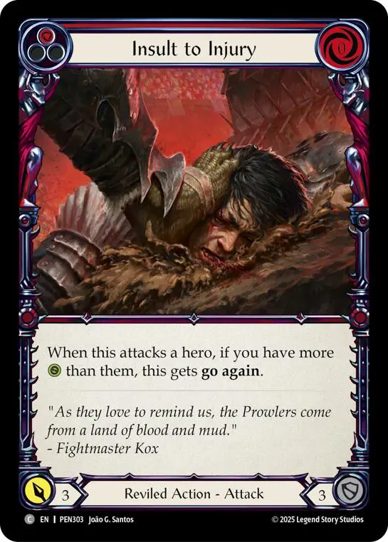 Insult To Injury (Red) (Regular) [Pen303] (Compendium Of Rathe) 1