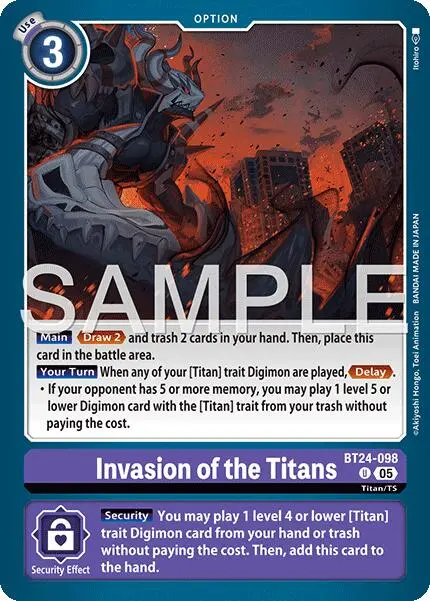 Invasion Of The Titans [Bt24-098] [Time Stranger] 1