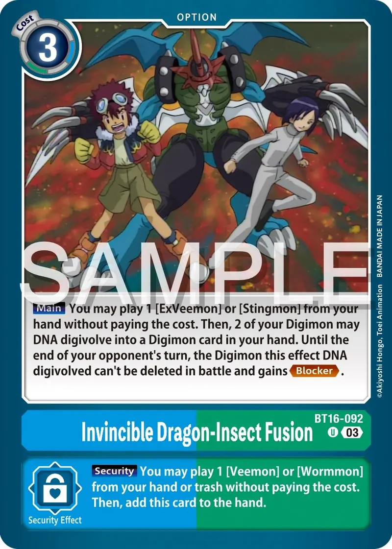 Invincible Dragon-Insect Fusion [Bt16-092] [Beginning Observer] 1