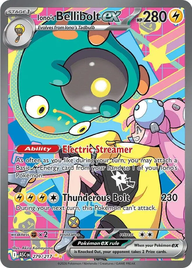 Iono's Bellibolt Ex (279/217) [Mega Evolution: Ascended Heroes] 1