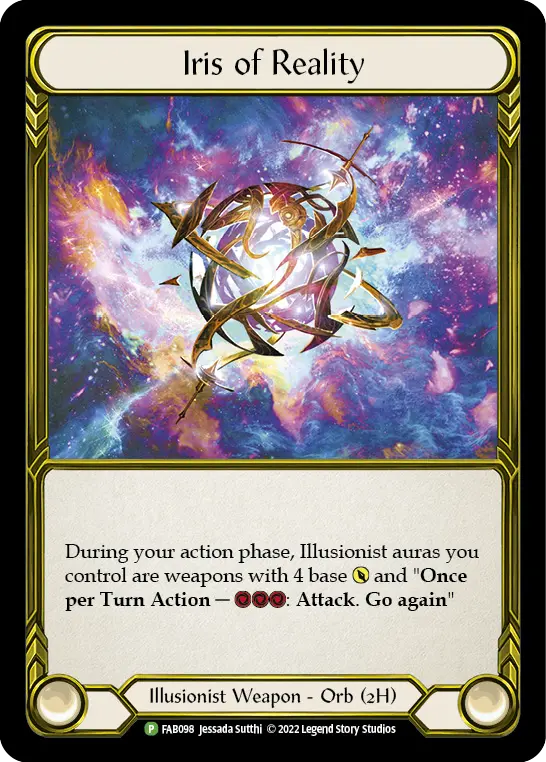 Iris Of Reality (Golden) [Fab098] (Promo)  Cold Foil 1