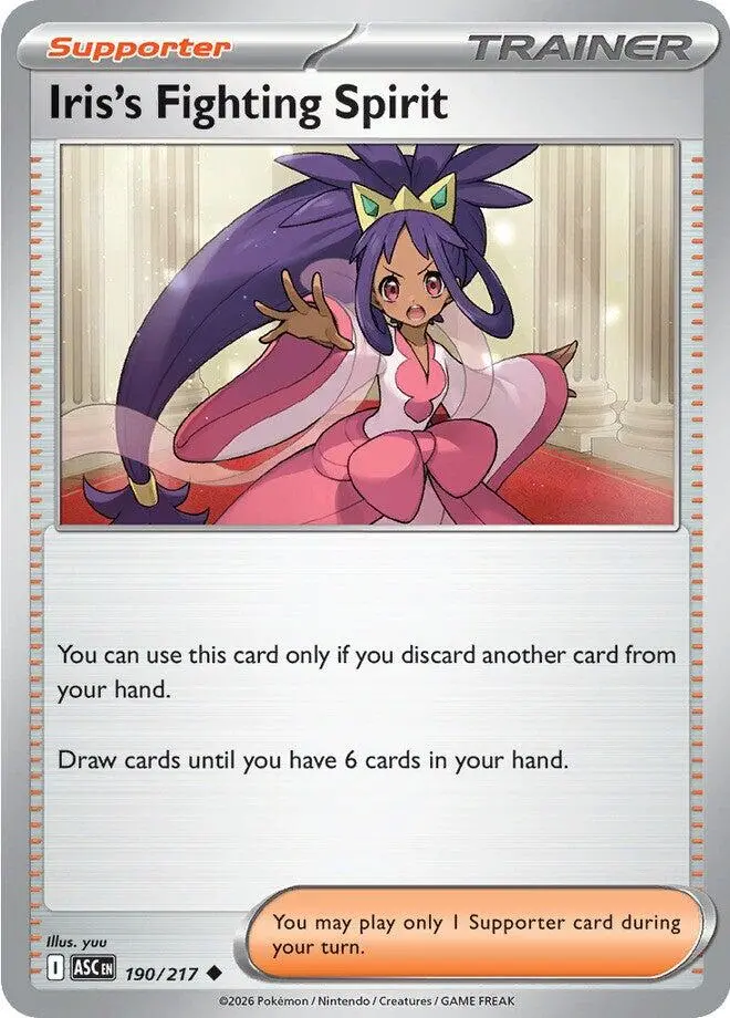 Iris's Fighting Spirit (190/217) [Mega Evolution: Ascended Heroes] 1