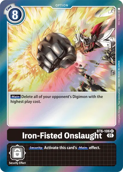 Iron-Fisted Onslaught [Bt6-106] [Double Diamond] 1