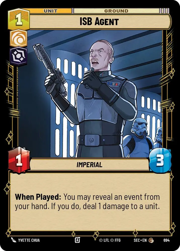 Isb Agent (694) (Foil) (694) [Secrets Of Power] 1
