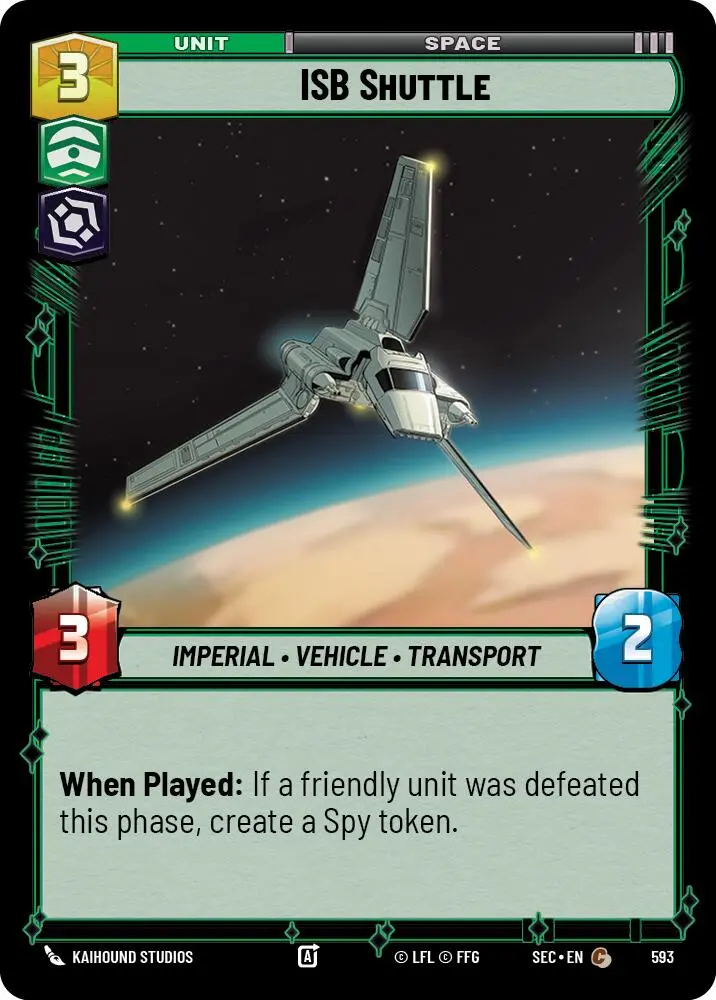 Isb Shuttle (593) (Foil) (593) [Secrets Of Power] 1