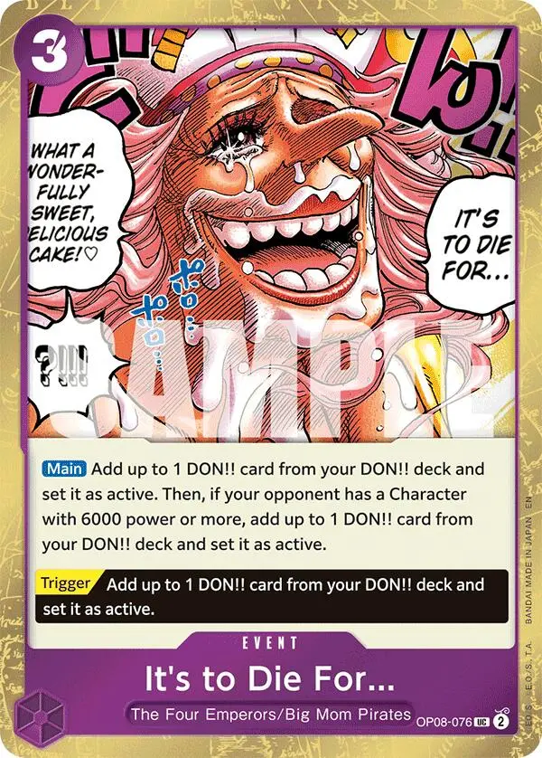 It's To Die For (Pirate Foil) [Premium Booster -The Best- Vol. 2] 1