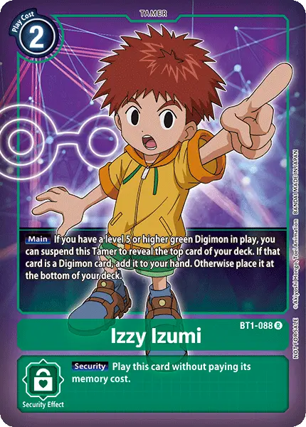 Izzy Izumi [Bt1-088] (Buy-A-Box Promo) [Release Special Booster Ver.1.0 Promos] 1