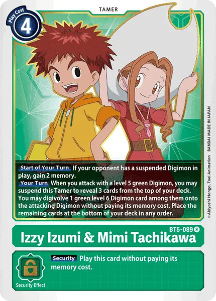 Izzy Izumi & Mimi Tachikawa [Bt5-089] [Battle Of Omni] 1