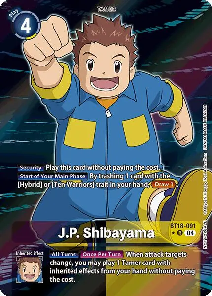 J.P. Shibayama [Bt18-091] (Release Special Booster Ver.2.0: Box Promotion Pack) [Release Special Booster Ver.2.0] 1