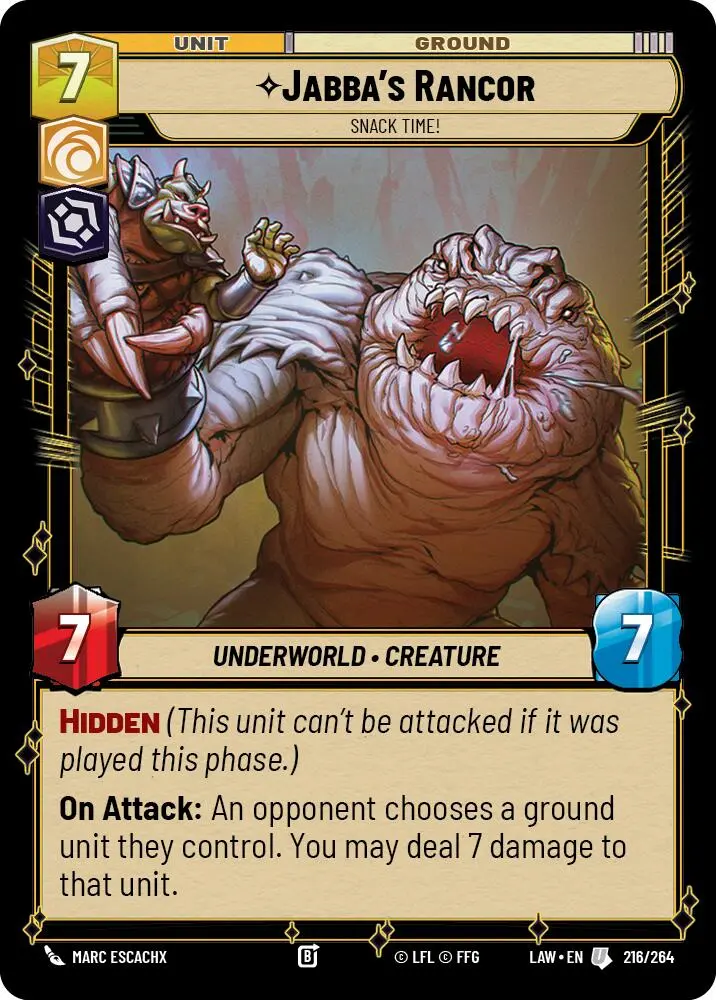 Jabba's Rancor - Snack Time! (216/264) (216/264) [A Lawless Time] 1