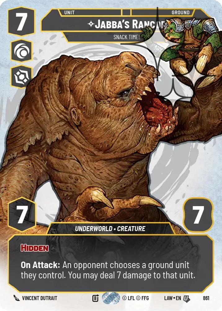 Jabba's Rancor - Snack Time! (Prestige Foil) (861) (861) [A Lawless Time] 1