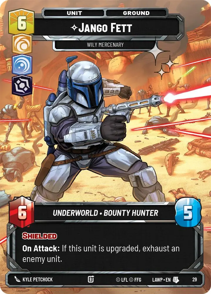Jango Fett - Wily Mercenary (29) (Foil) (29) [A Lawless Time: Weekly Play] 1