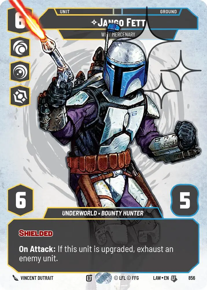 Jango Fett - Wily Mercenary (Prestige Foil) (856) (856) [A Lawless Time] 1