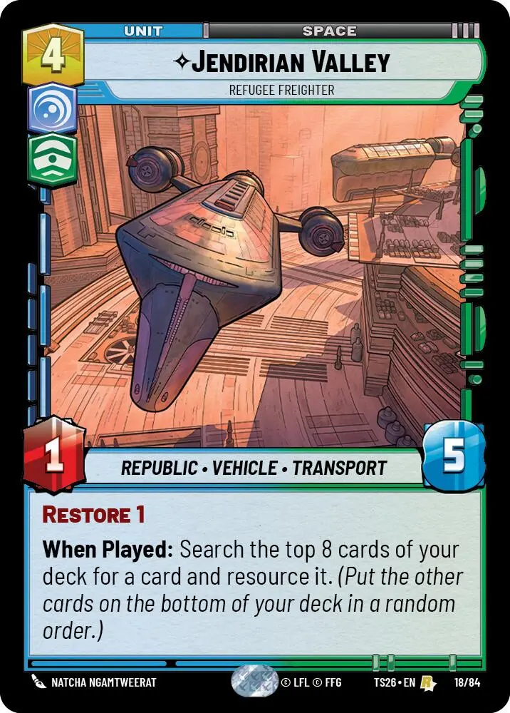 Jendirian Valley - Refugee Freighter (18/84) (18/84) [Twin Suns] 1