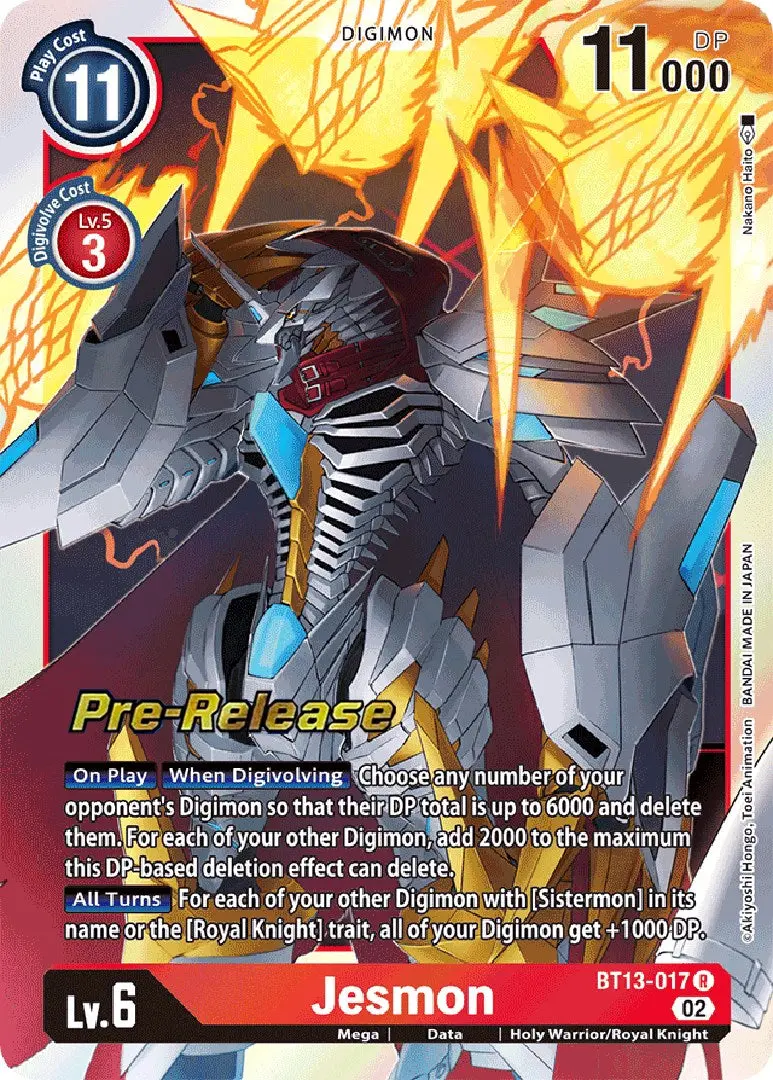 Jesmon [Bt13-017] [Versus Royal Knights Booster Pre-Release Cards] 1