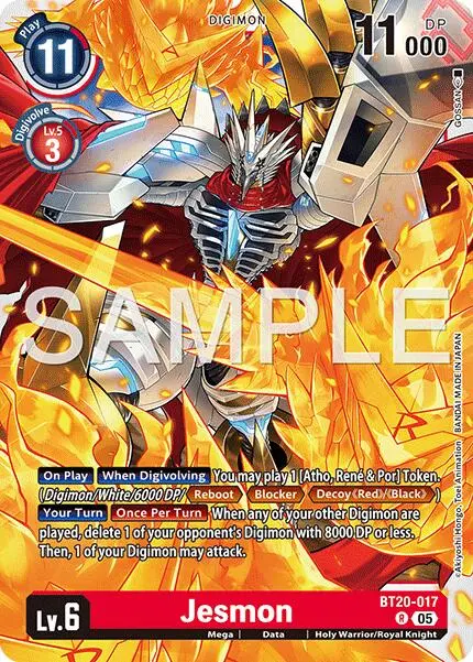 Jesmon [Bt20-017] (Reprint) [Advanced Booster Digimon Generation] 1