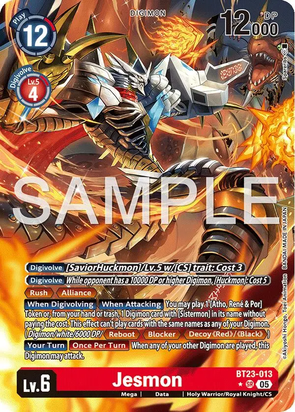 Jesmon [Bt23-013] (Alternate Art) [Hackers' Slumber] 1