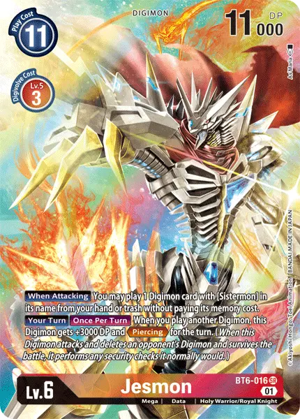 Jesmon [Bt6-016] (Alternate Art) [Double Diamond] 1