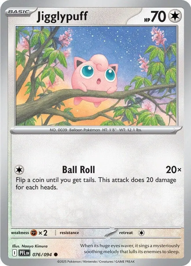Jigglypuff (076/094) [Mega Evolution: Phantasmal Flames] 1