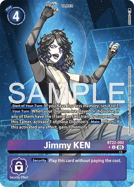Jimmy Ken [Bt22-092] (Alternate Art) [Cyber Eden] 1