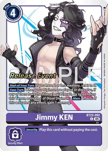 Jimmy Ken [Bt22-092] [Cyber Eden Release Event Cards] 1