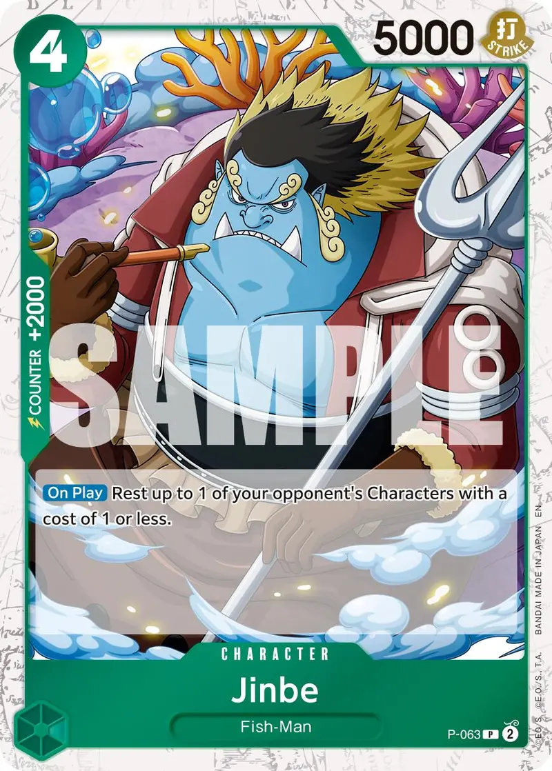 Jinbe (P-063) (Pirate Foil) [Premium Booster -The Best- Vol. 2] 1
