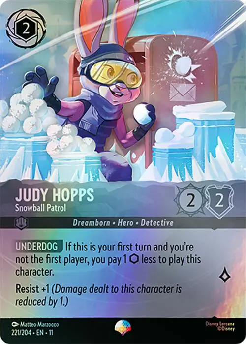 Judy Hopps - Snowball Patrol (Epic) (221/204) [Winterspell] 1