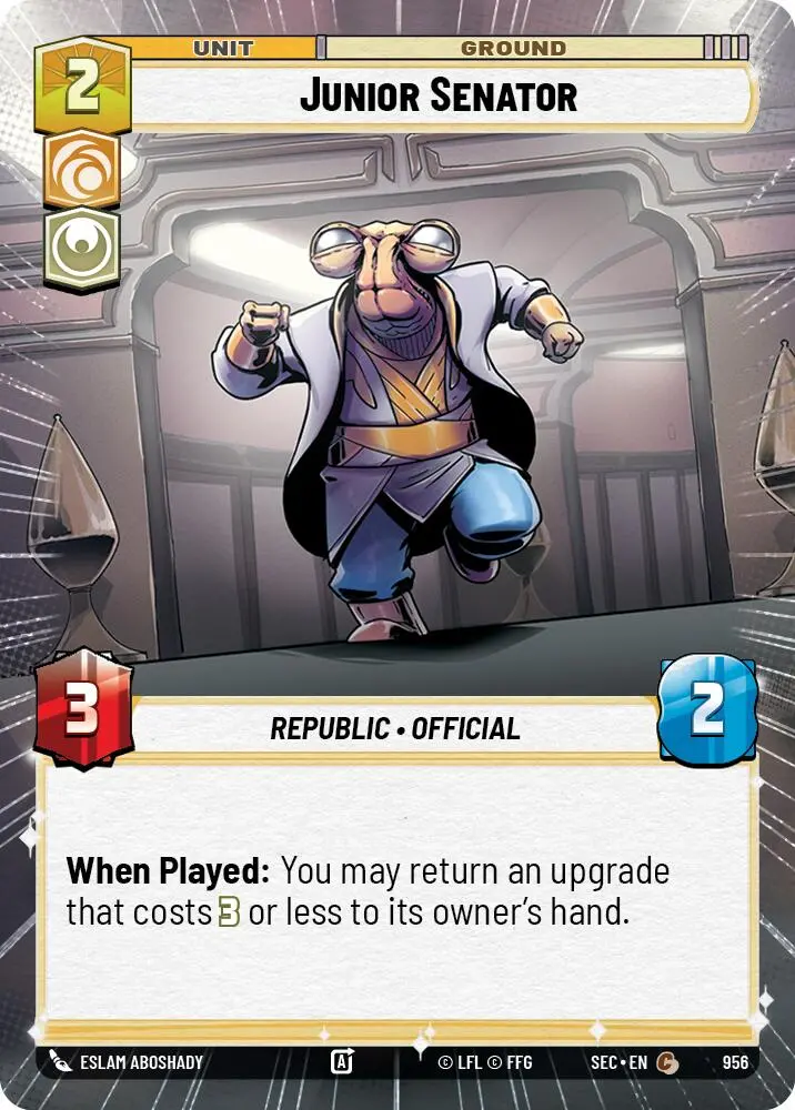 Junior Senator (956) (Hyperspace Foil) (956) [Secrets Of Power] 1