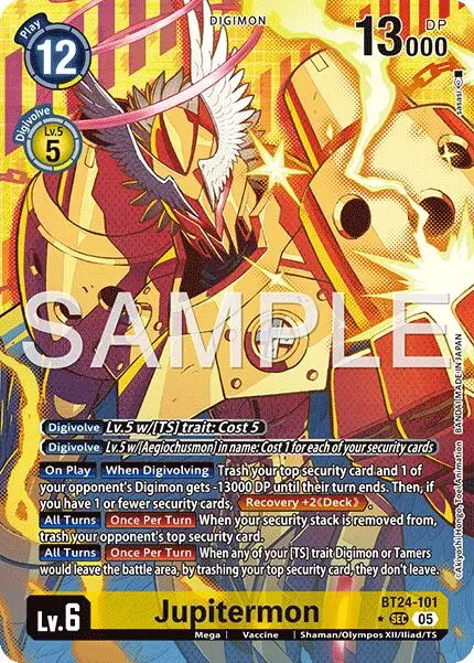Jupitermon [Bt24-101] (Alternate Art) [Time Stranger] 1