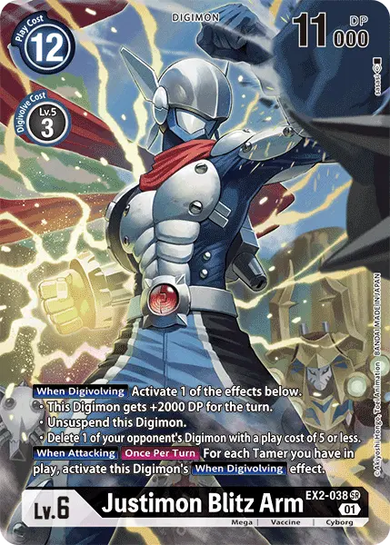 Justimon Blitz Arm [Ex2-038] (Alternate Art) [Digital Hazard] 1