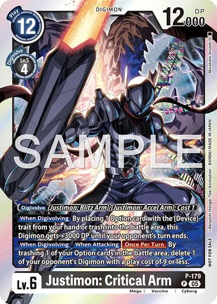 Justimon: Critical Arm [P-179] (Event Pack 8) [Promotional Cards] 1