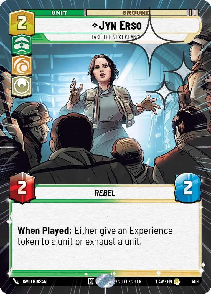 Jyn Erso - Take The Next Chance (569) (Hyperspace Foil) (569) [A Lawless Time] 1