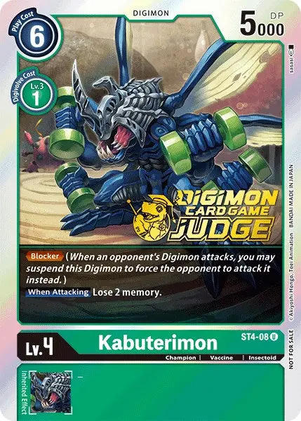 Kabuterimon [St4-08] (Judge Pack 1) [Starter Deck: Giga Green Promos] 1