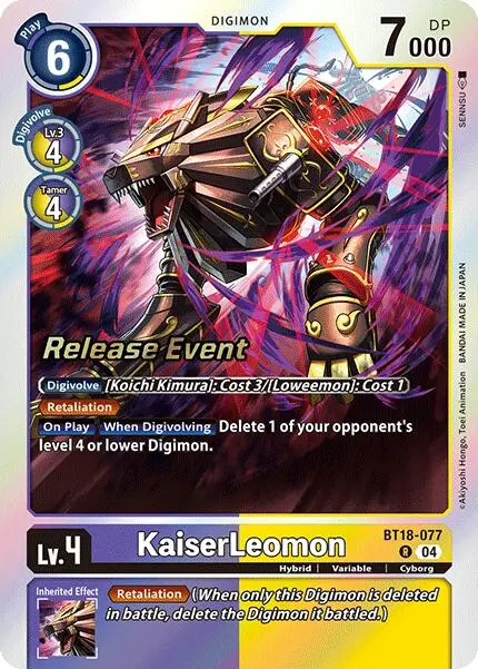 Kaiserleomon [Bt18-077] [Release Special Booster Ver.2.0 Promos] 1