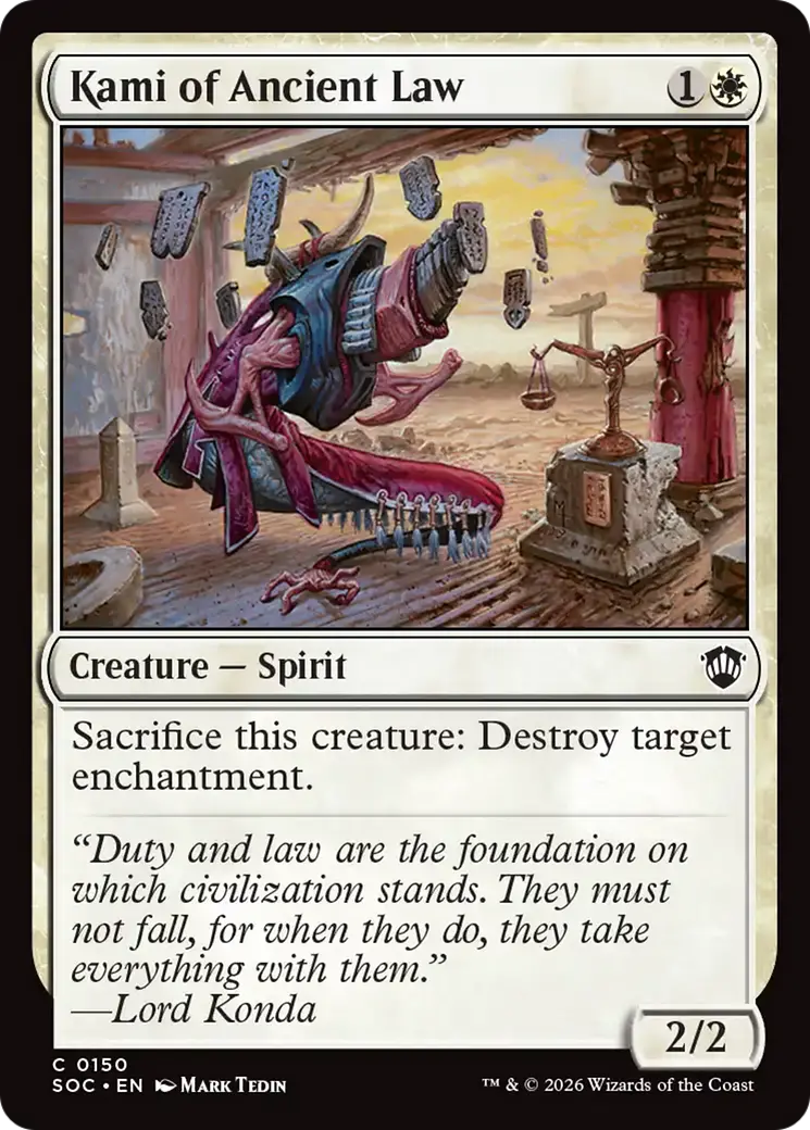 Kami Of Ancient Law [Secrets Of Strixhaven Commander] 1