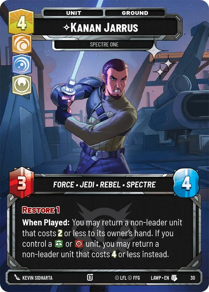 Kanan Jarrus - Spectre One (30) (Foil) (30) [A Lawless Time: Weekly Play] 1