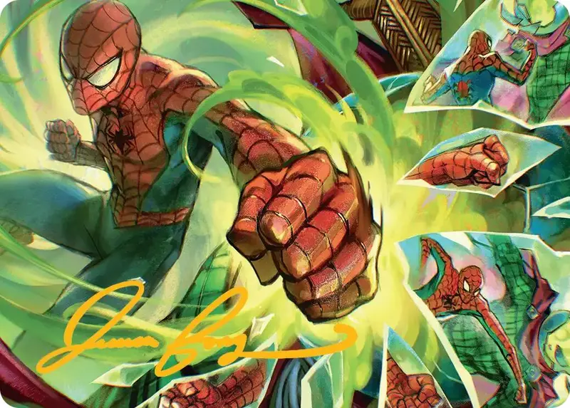 Kapow! Art Card (Gold-Stamped Signature) [Marvel's Spider-Man Art Series] 1
