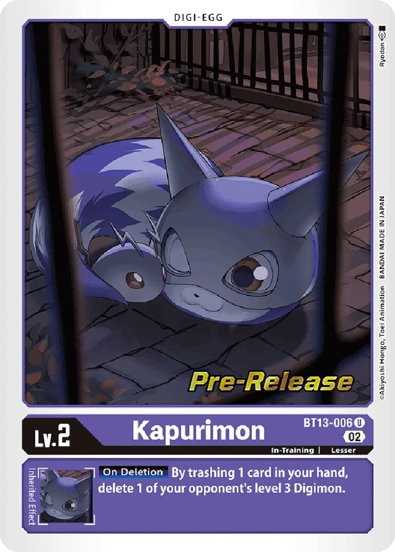 Kapurimon [Bt13-006] [Versus Royal Knights Booster Pre-Release Cards] 1