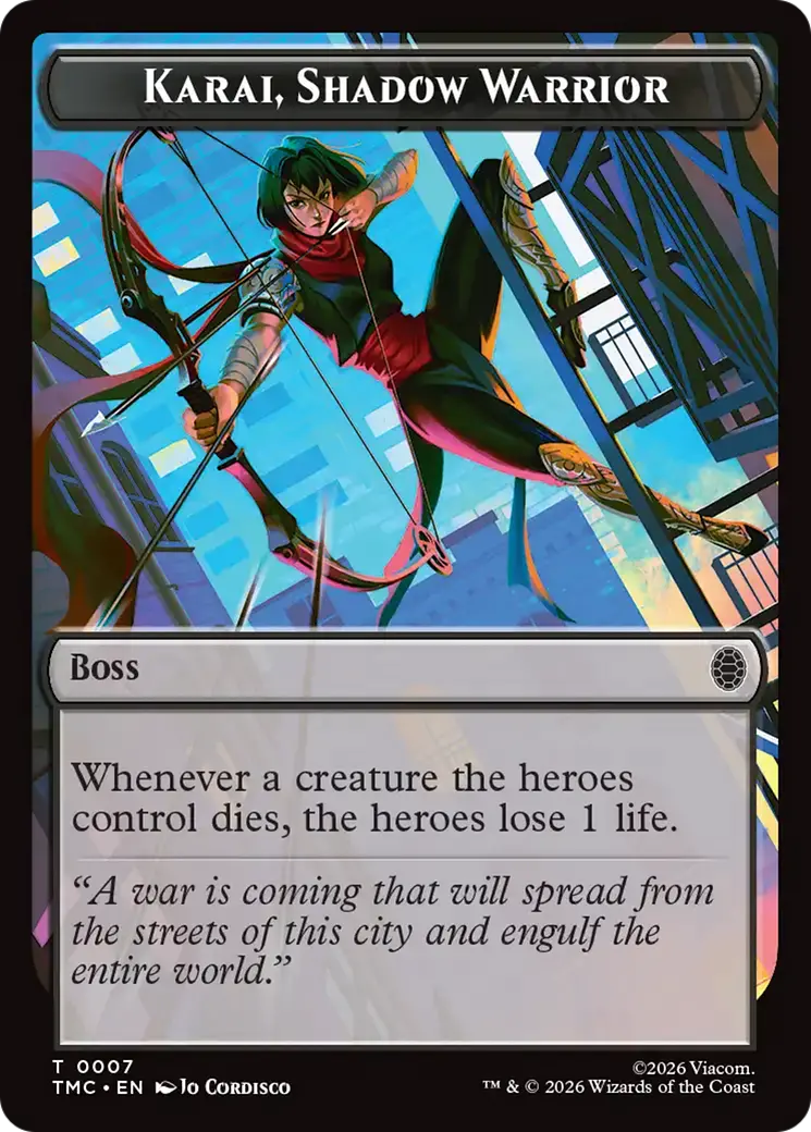 Karai, Shadow Warrior [Teenage Mutant Ninja Turtles Commander Tokens] 1