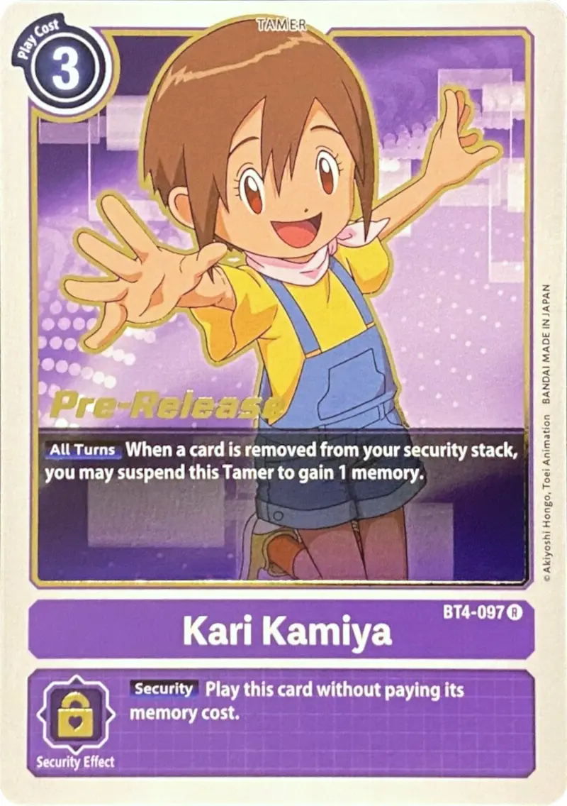 Kari Kamiya [Bt4-097] [Great Legend Pre-Release Promos] 1
