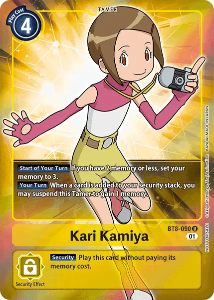 Kari Kamiya [Bt8-090] (Alternative Art - Box Topper) [New Awakening] 1