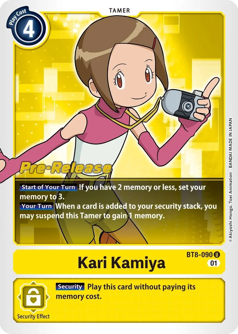 Kari Kamiya [Bt8-090] [New Awakening Pre-Release Cards] 1
